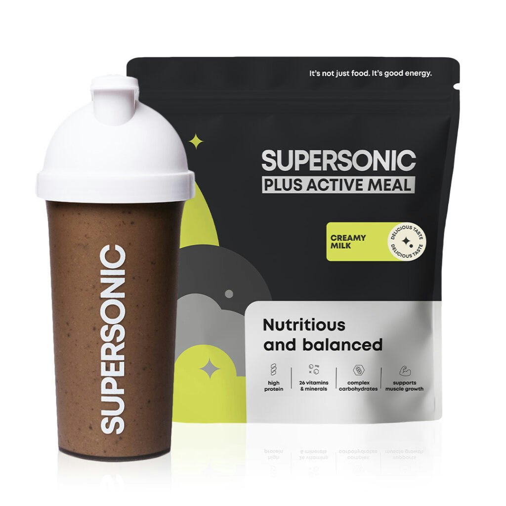 SUPERSONIC plus active meal z shakerem z odbiciem