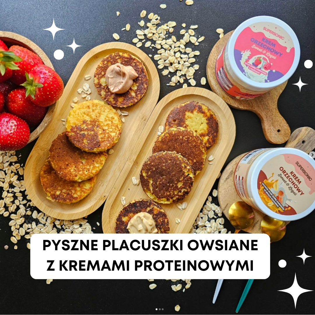 PYSZNE PLACUSZKI OWSIANE Z KREMAMI PROTEINOWYMI